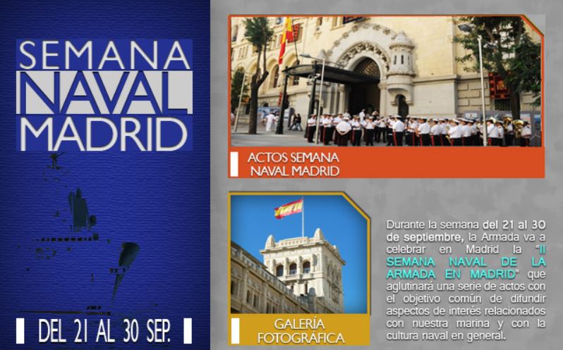 Cartel Semana Naval de Madrid 2012